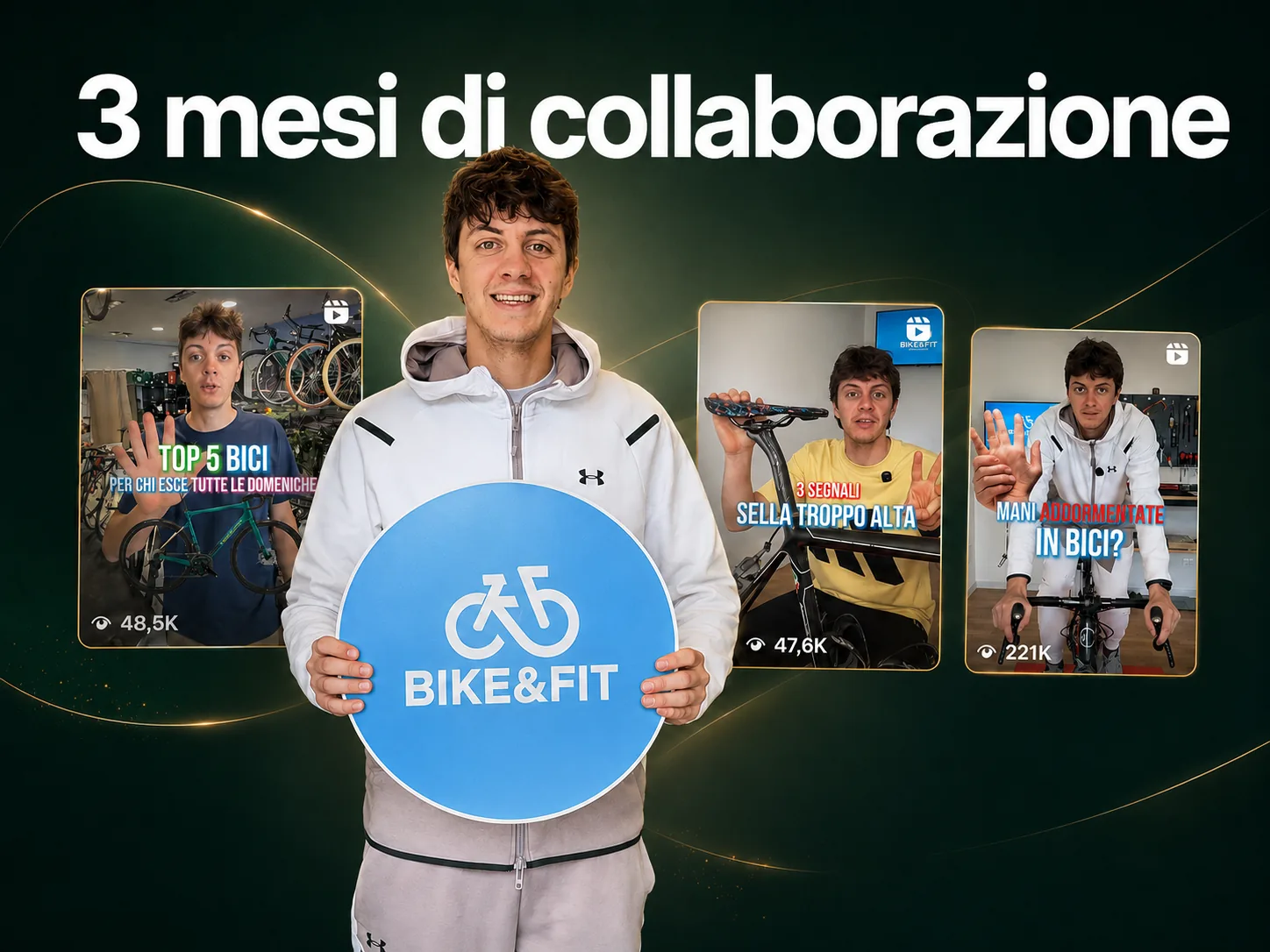 Visual del caso studio Filippo Galli / Bike Fit